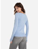 Trui - LENZING™ ECOVERO™ - lichtblauw