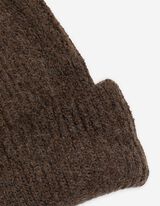 Mütze - Rippstrick - braun