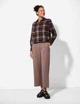 Blúz - Kockás - sötétbarna