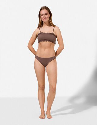 Badehose - einfarbig - Braun
