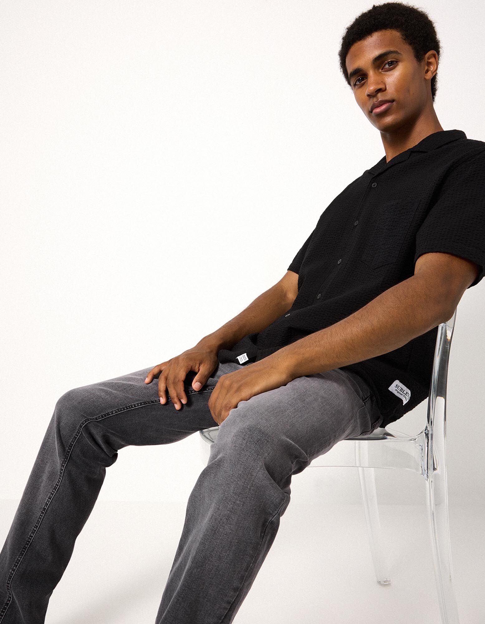 Jeans - Straight fit - grijs