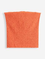 Top sans manches - Aspect froiss&eacute; - Rouge