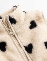 Weste - Teddyfell - Beige
