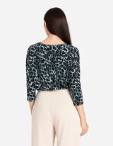 Majica dugih rukava - Lavovski uzorak - zelena