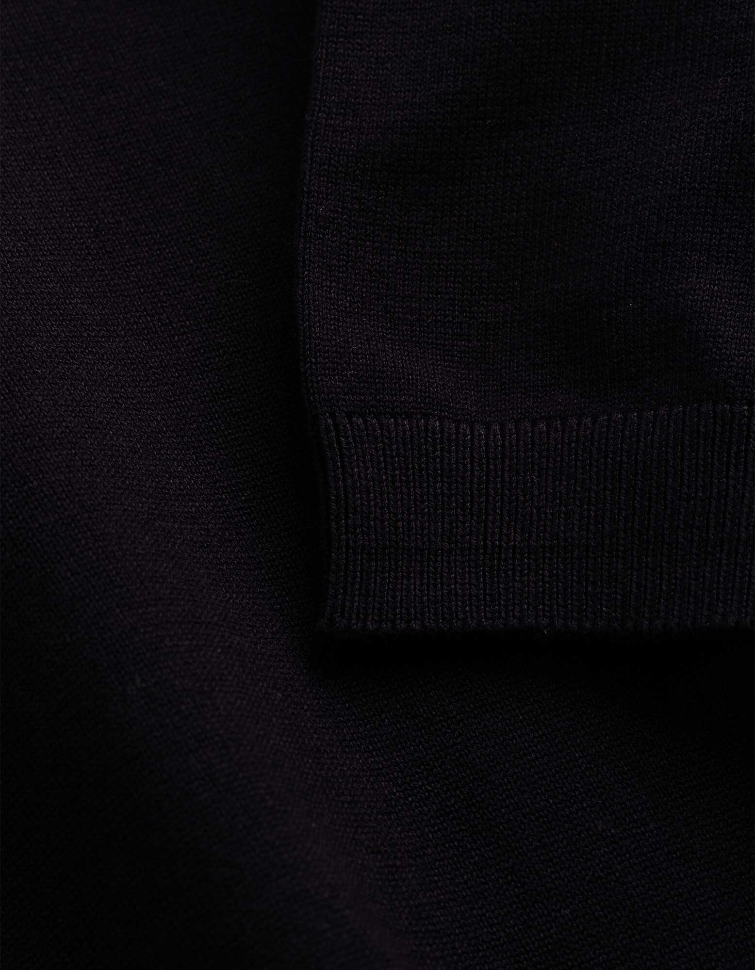 Pullover - Kurze &Auml;rmel - Schwarz