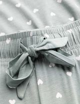 Pyjama Set aus Shirt und Hose - Viskose - t&uuml;rkis