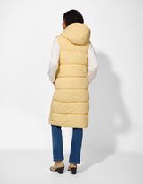 Lange Weste - Regular Fit - gelb