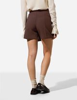 Skort - einfarbig - dunkelbraun