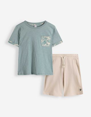 &nbsp;Set aus T-Shirt und Shorts - Kurze &Auml;rmel - Hellblau