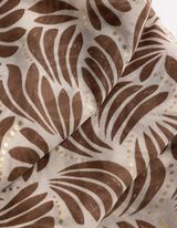 Schal - gemustert - braun