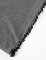 Tricou - Amestec de bumbac - Gri inchis