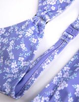 Set od gornjeg dela bikinija i bikini gaćica - &Scaron;areni print - ljubicasta