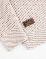 Pulóver - Gofri szerkezet - bézs