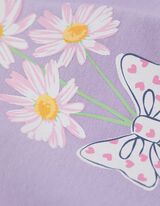 Kleid - Print - lila