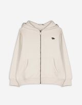 Felpa aperta - Tasca a marsupio - beige