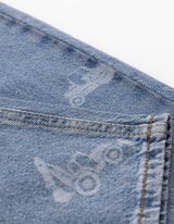 Jeans - Laserprint - Hellblau