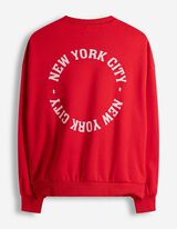 Sweatshirt - R&uuml;ckenprint - rot