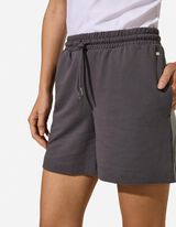 Shorts - Baumwoll-Mix - Dunkelgrau