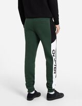 spodnie joggingowe - troczek na dole - zielony