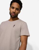 T-shirt - Borduursels - beige