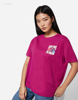 Tričko - Potisk - tmave cervená