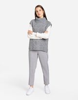 Slipover - Vlnen&yacute; vzhľad - seda