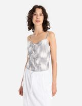 Top cropped - Slim Fit - grigio