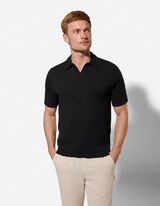 Poloshirt - Regular Fit - schwarz