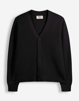 Cardigan - Knopfleiste - Schwarz