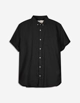 Camicia - Misto lino - nero