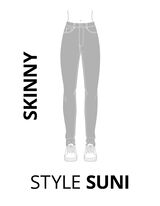 Farmerice - Visoki struk - tamno-plava