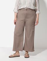 Hose - einfarbig - beige