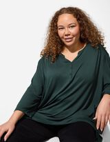 Bl&uacute;zkov&eacute; tričko - Podiel visk&oacute;zy - tmavozelena