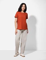 T-shirt - Coton - Rouge foncé