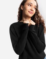 Mikina - Přepadající rukávy - cerná