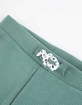 Hosszú ujjú felsőből és nadrágból álló szett - Felvarró - sötétzöld