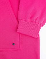 Jurk - Capuchon met tunnelkoord - pink