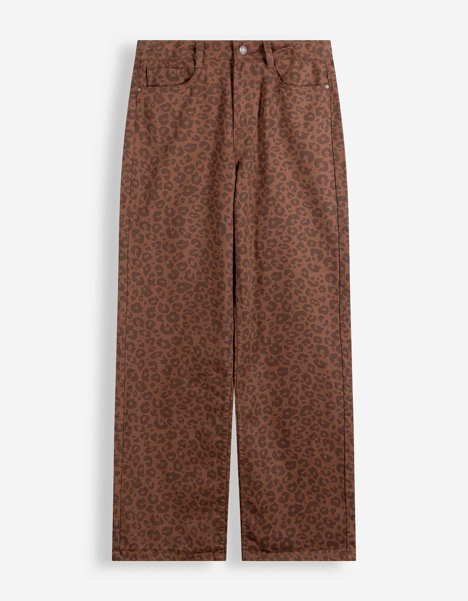 Jeans - Straight Fit - Braun