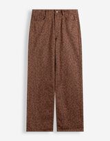 Jeans - Straight Fit - Braun