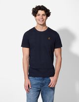 T-särk - pealeõmmeldud detail - tumesinine