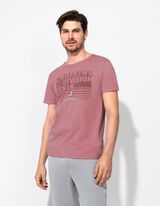 T-shirt - Druk z przodu - rozowy