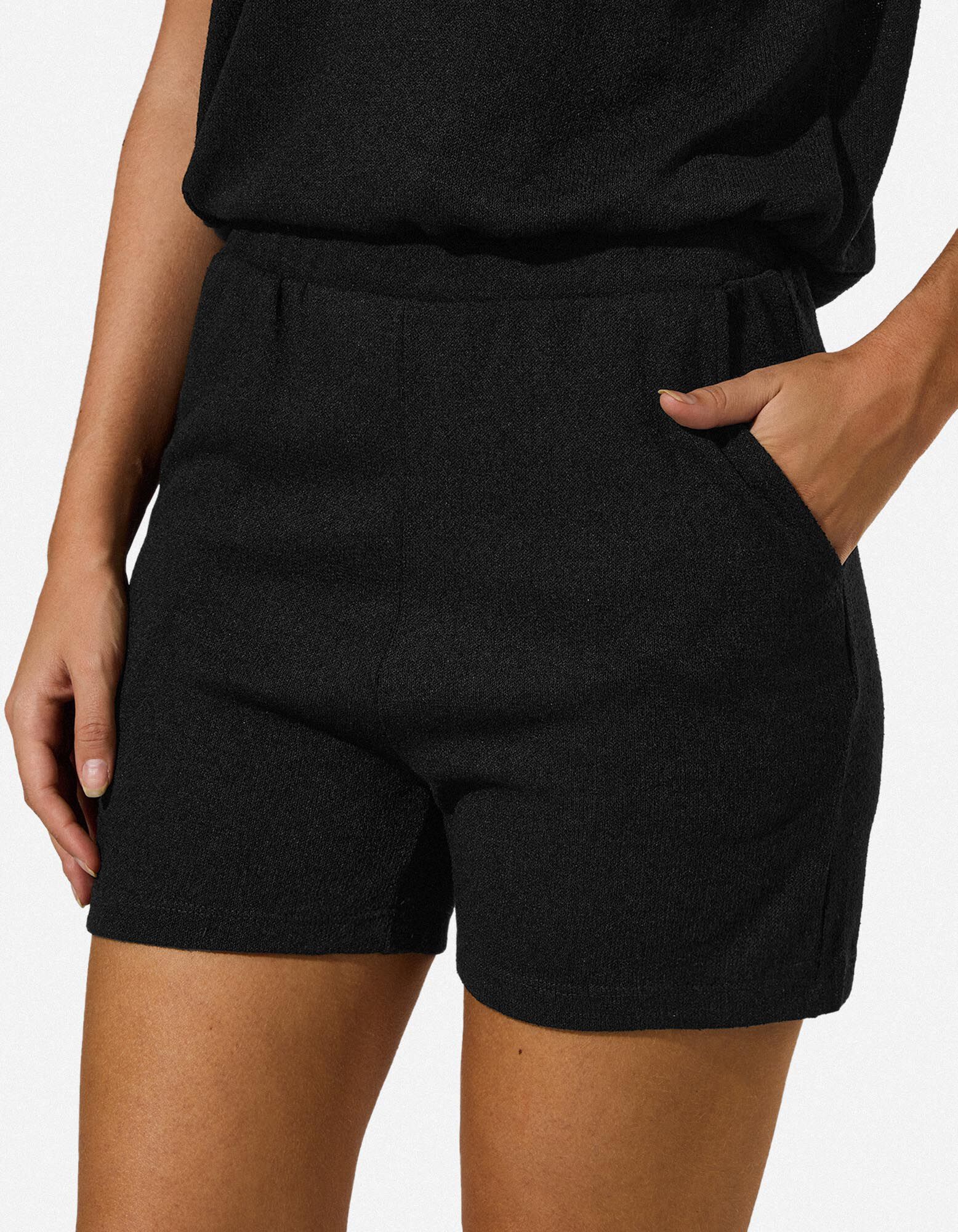 Shorts - Viskose-Anteil - Schwarz