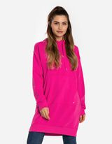 Jurk - Capuchon met tunnelkoord - pink