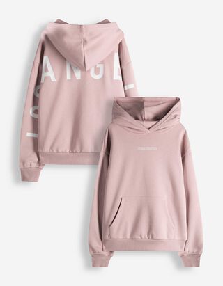 Hoodie - Print - rosa