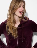 Jachetă sport - Catifea - Mov inchis