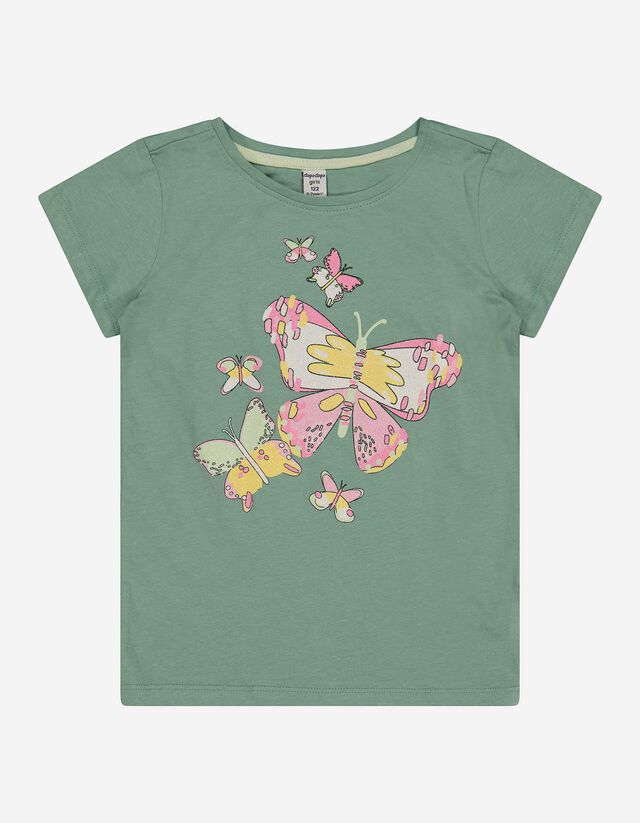 T-shirt - Stampa glitterata - verde chiaro