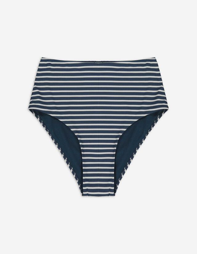 Bikinibroekje - Geribd - donkerblauw