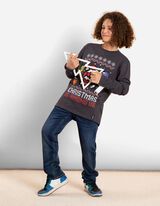 Majica dugih rukava - Among US - tamno-siva