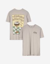 T-shirt - Print - lichtbruin