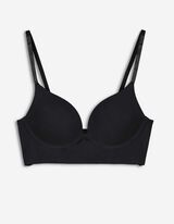 Sutien push-up - Monocrom - Negru